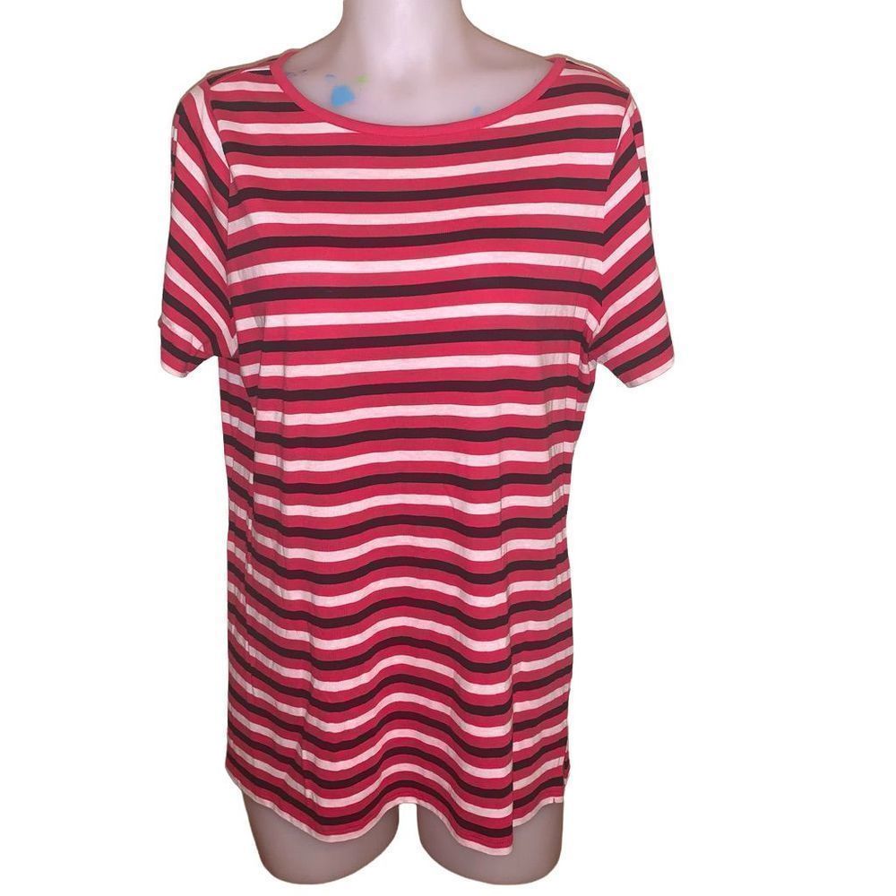 Michael Kors Blouse, Size L, Red Black & White